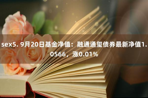 sex5. 9月20日基金净值：融通通玺债券最新净值1.0566，涨0.01%