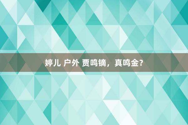 婷儿 户外 贾鸣镝，真鸣金？