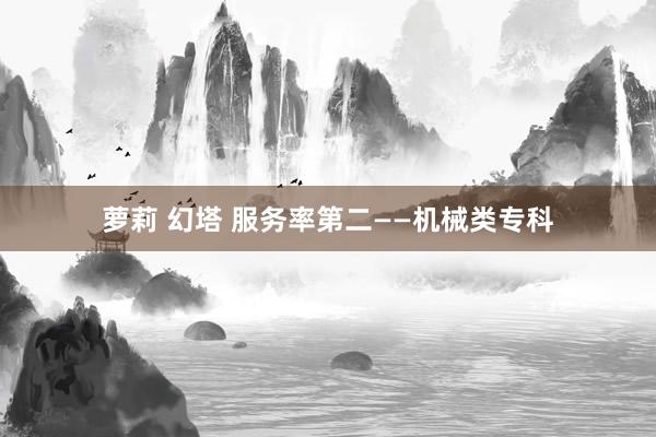 萝莉 幻塔 服务率第二——机械类专科